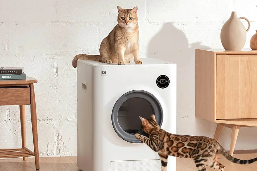 semi automatic litter box